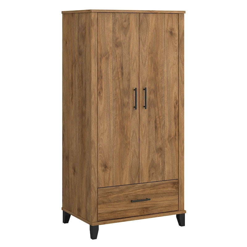 Hoher Flurschrank mit Türen und Schublade – 81B x 53T x 165H