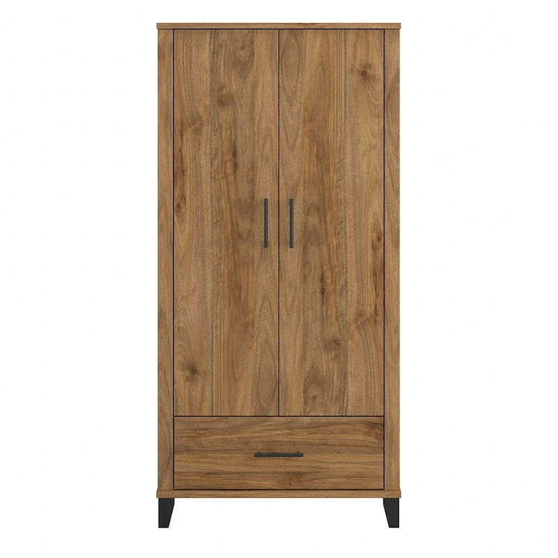 Hoher Flurschrank mit Türen und Schublade – 81B x 53T x 165H