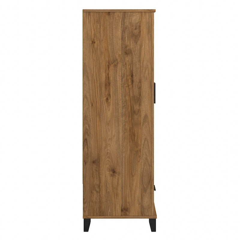Hoher Flurschrank mit Türen und Schublade – 81B x 53T x 165H