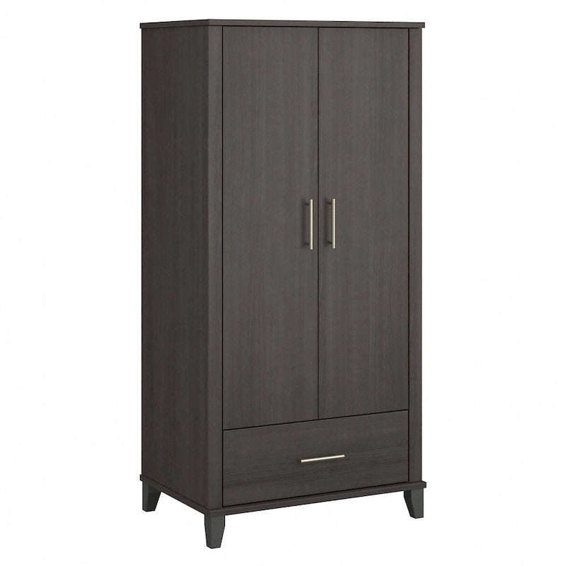 Hoher Flurschrank mit Türen und Schublade – 81B x 53T x 165H