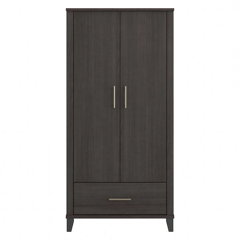 Hoher Flurschrank mit Türen und Schublade – 81B x 53T x 165H