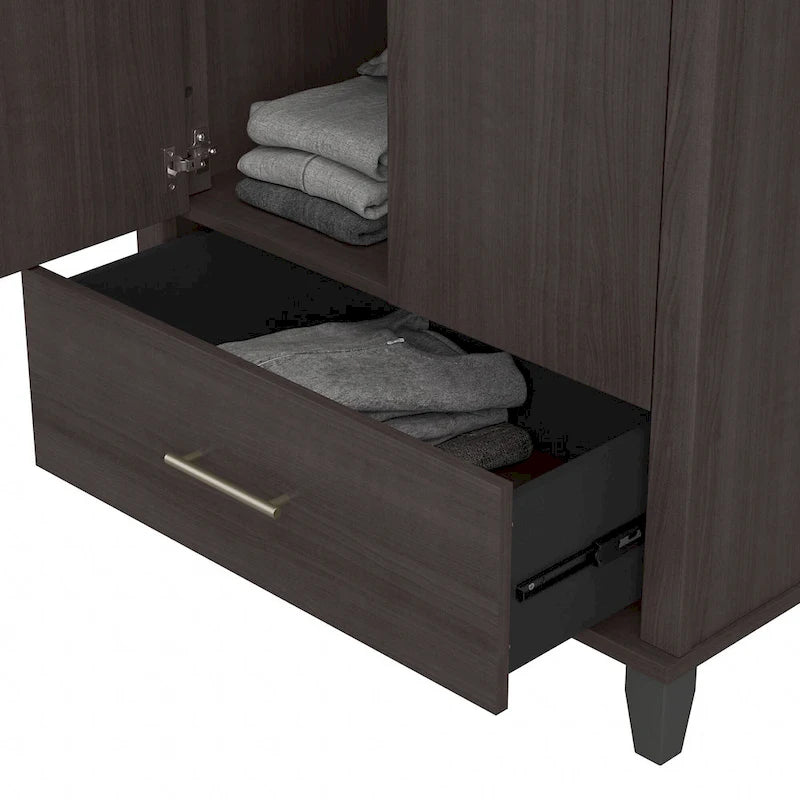 Hoher Flurschrank mit Türen und Schublade – 81B x 53T x 165H
