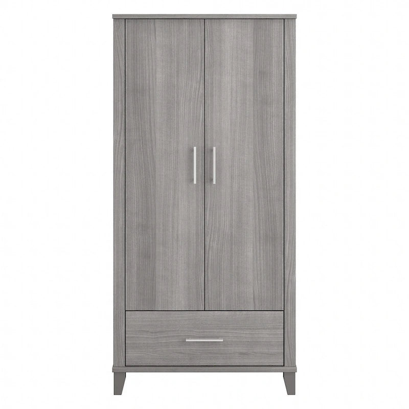 Hoher Flurschrank mit Türen und Schublade – 81B x 53T x 165H