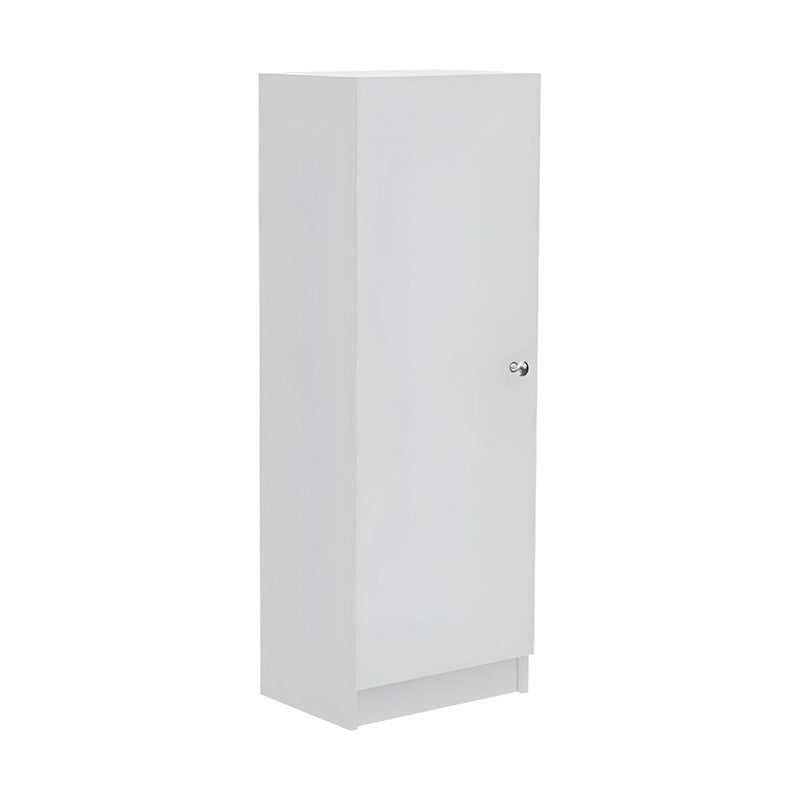 47 Zoll Weißer Vorratsschrank aus Holz - 16,9B x 47,4H x 12,3T