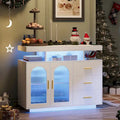 39Breites Sideboard mit LED-Beleuchtung - N/A