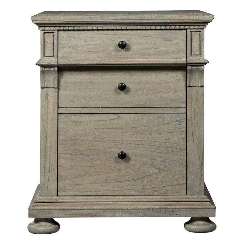 Aktenschrank für Chefschreibtisch in Driftwood-Optik – 24,5B x 19T x 30,5H