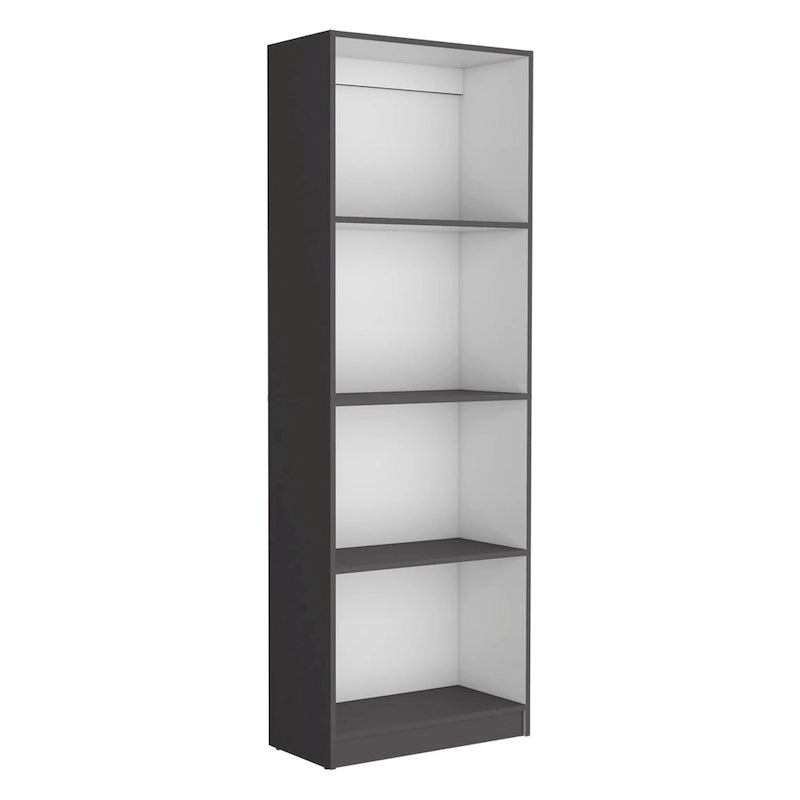 Hohes, breites Bücherregal mit 5 Ablagen, 2er-Set