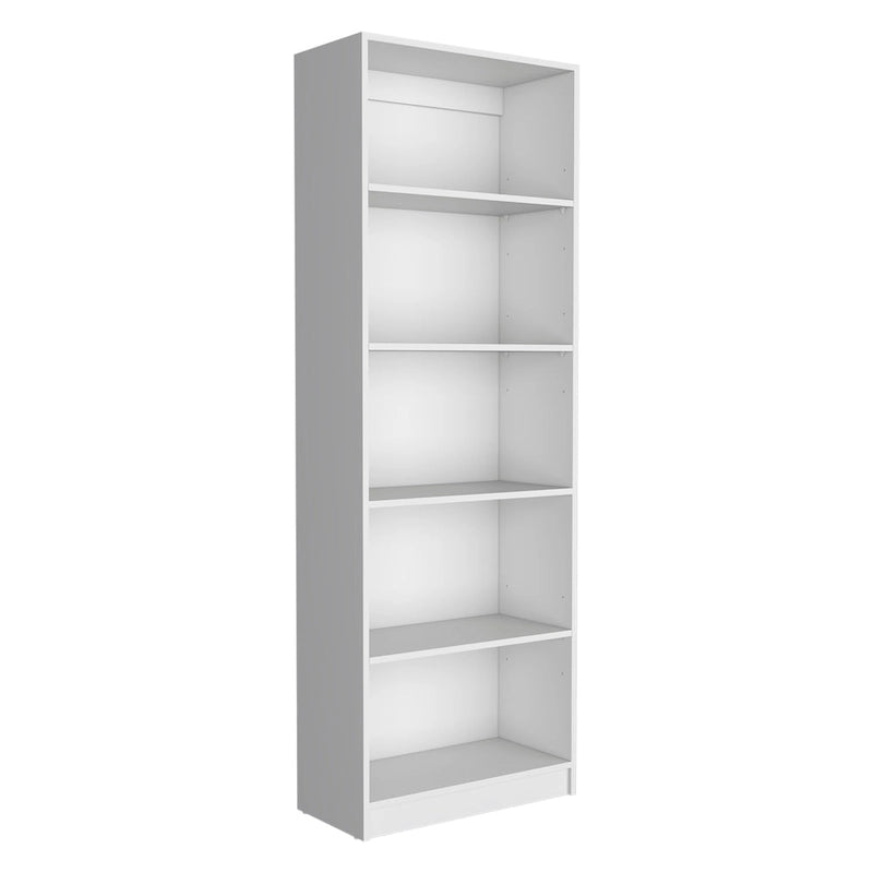 Hohes, breites Bücherregal mit 5 Ablagen, 2er-Set
