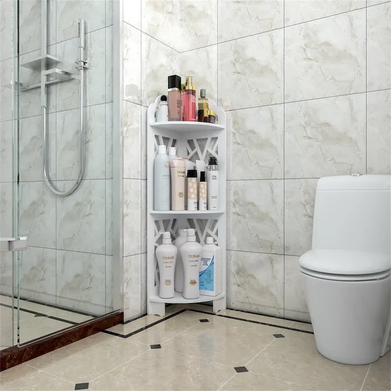 3-stöckiges Eckregal für Badezimmer, wasserdicht
