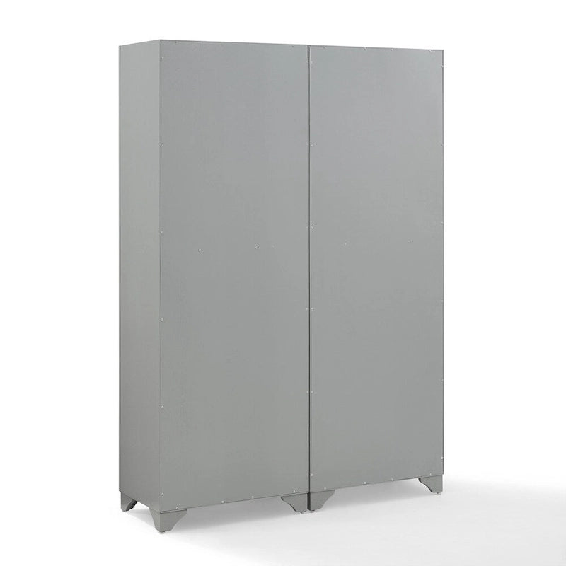 2-teiliges Vorratsschrank-Set mit verstellbaren Einlegeböden – 47,5B x 15T x 67,75H