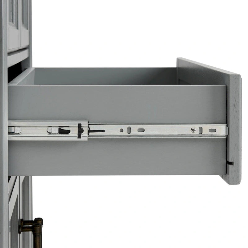 2-teiliges Vorratsschrank-Set mit verstellbaren Einlegeböden – 47,5B x 15T x 67,75H