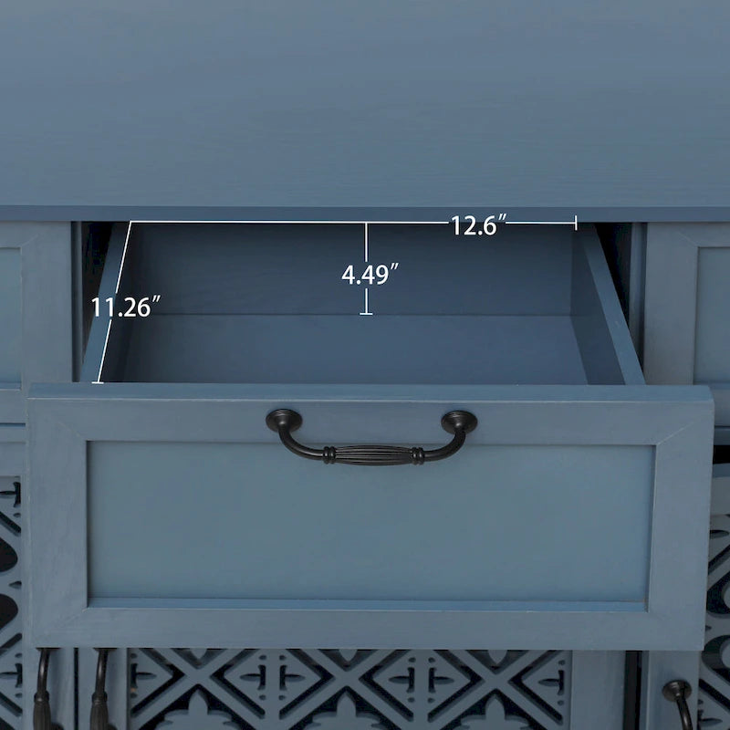 3-türiger 3-Schubladen-Schrank für das Wohnzimmer