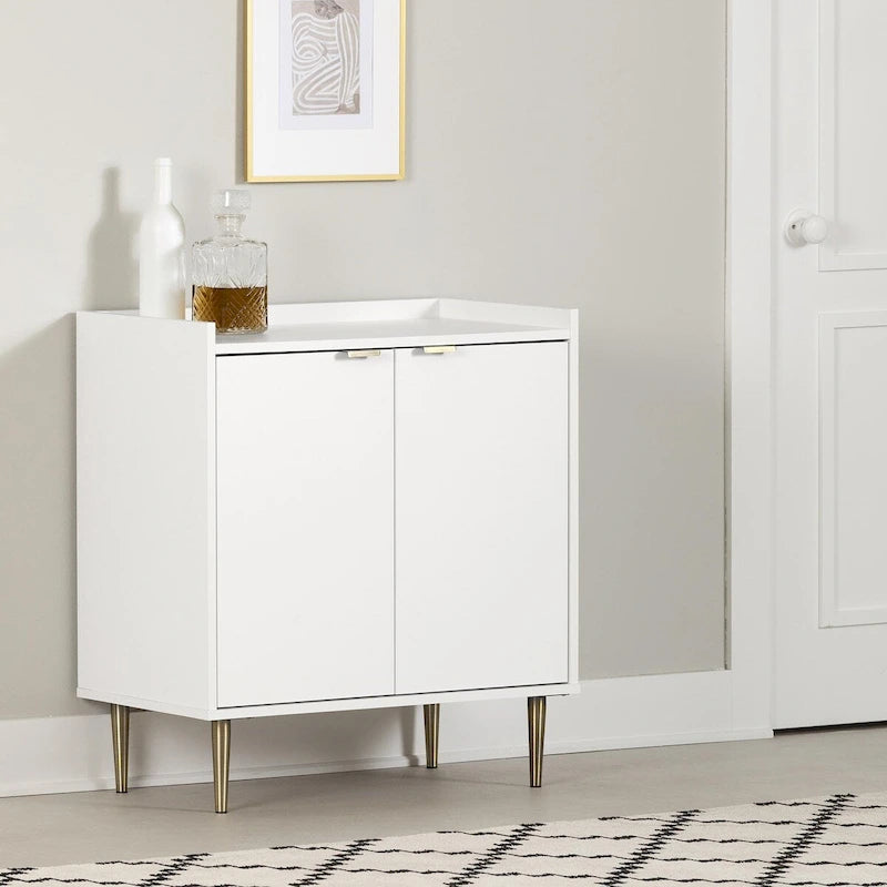 Zweitüriger Aufbewahrungsschrank im Mid-Century-Stil