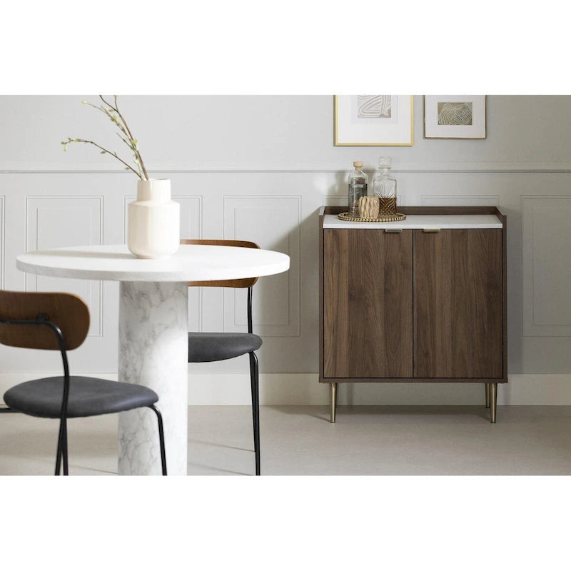 Zweitüriger Aufbewahrungsschrank im Mid-Century-Stil
