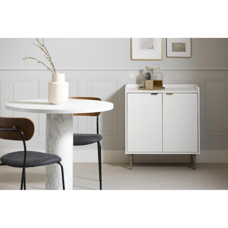 Zweitüriger Aufbewahrungsschrank im Mid-Century-Stil