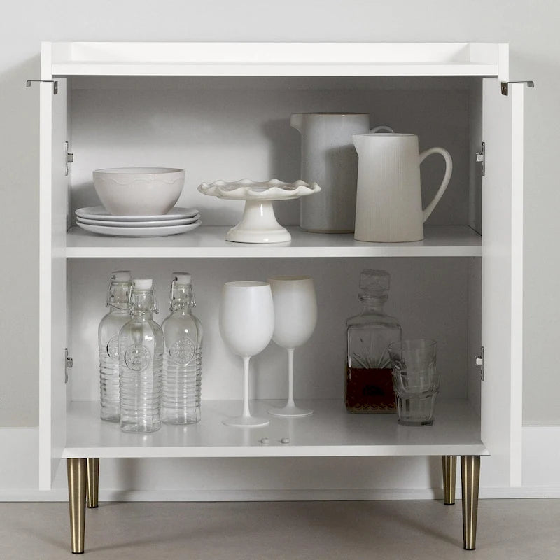 Zweitüriger Aufbewahrungsschrank im Mid-Century-Stil