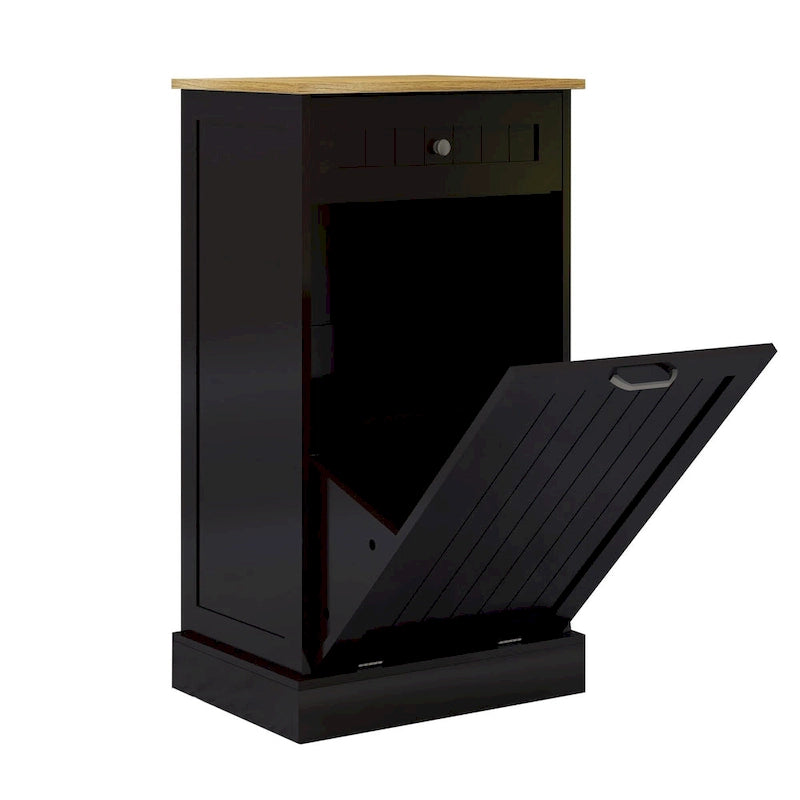 Küchenmüllschrank mit Kippschublade – Weißes E1 MDF