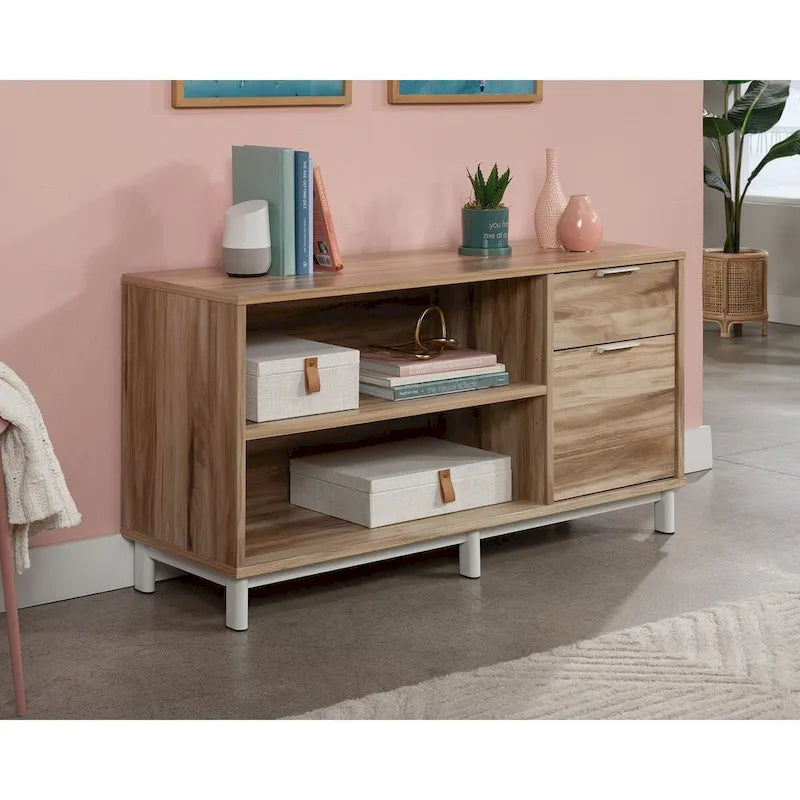 Büro-Aktenschrank mit 2 Schubladen und verstellbarem Einlegeboden – Kiln Acacia