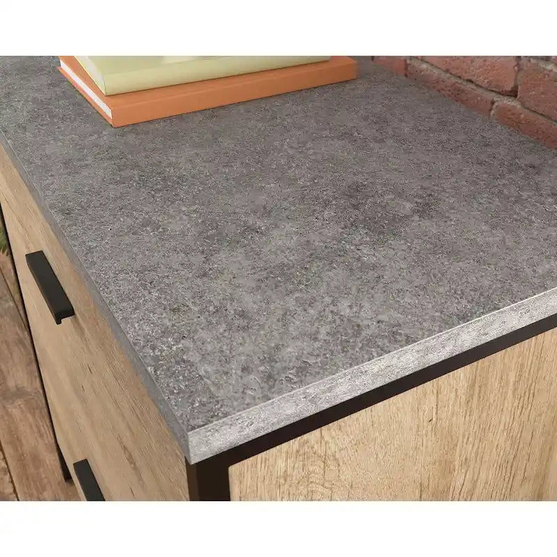 2-Schubladen-Aktenschrank – Prime Oak mit Akzenten in Schiefergrau