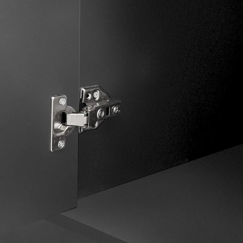Aufbewahrungsschrank mit geschwungenem Design und verstellbaren Regalböden für Wohnzimmer