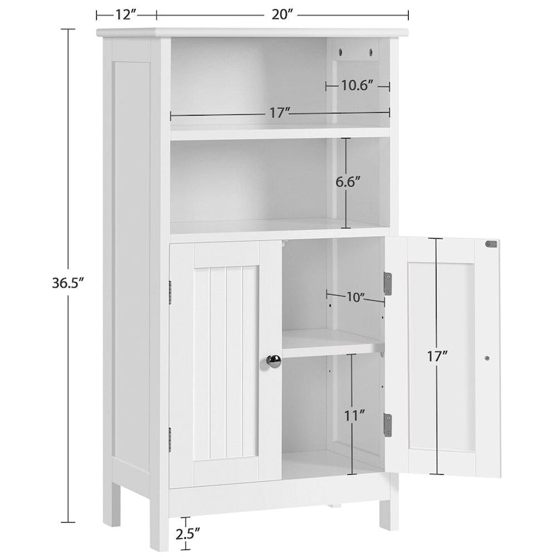 5-stöckiger Badezimmerschrank aus Holz mit verstellbarem Regal