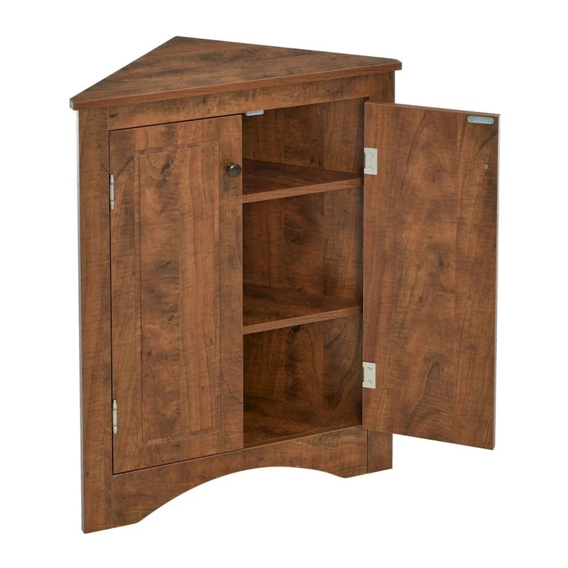 Badezimmerschrank mit verstellbaren Einlegeböden, freistehend – 43,7L x 43,7B x 80H cm