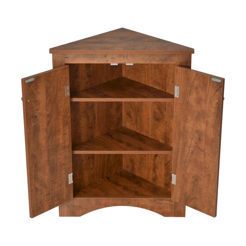 Badezimmerschrank mit verstellbaren Einlegeböden, freistehend – 43,7L x 43,7B x 80H cm