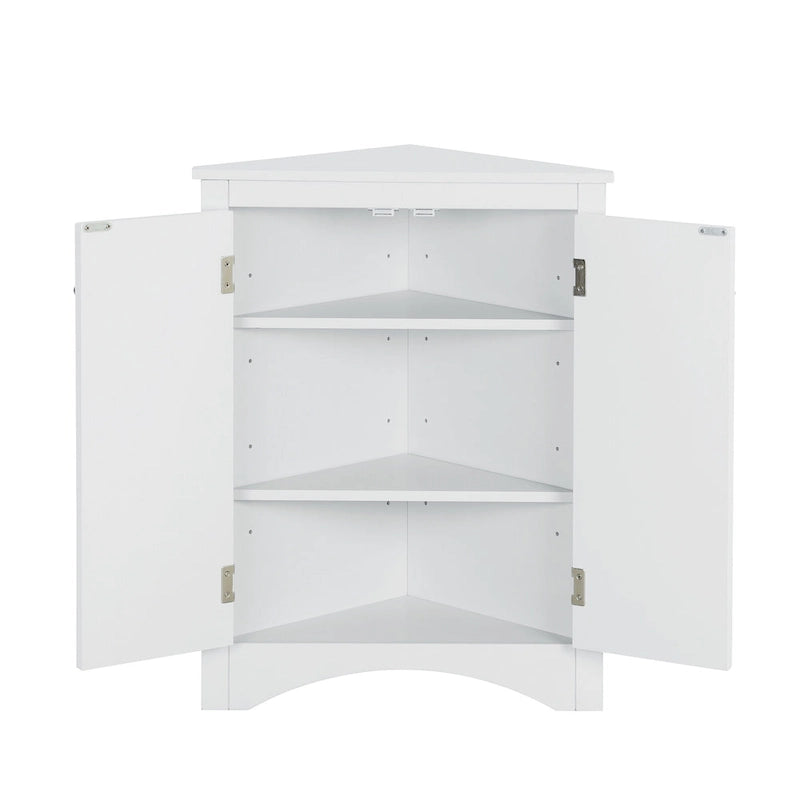 Badezimmerschrank mit verstellbaren Einlegeböden, freistehend – 43,7L x 43,7B x 80H cm