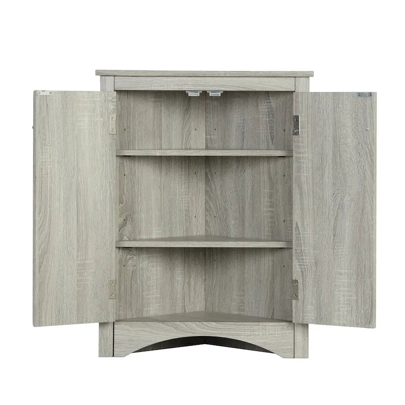 Badezimmerschrank mit verstellbaren Einlegeböden, freistehend – 43,7L x 43,7B x 80H cm