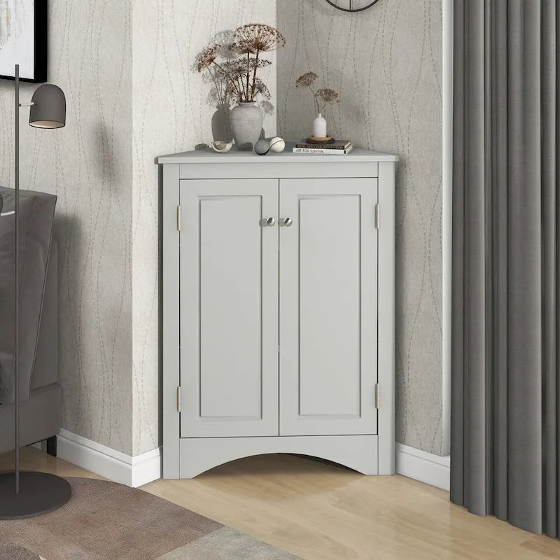 Badezimmerschrank mit verstellbaren Einlegeböden, freistehend – 43,7L x 43,7B x 80H cm