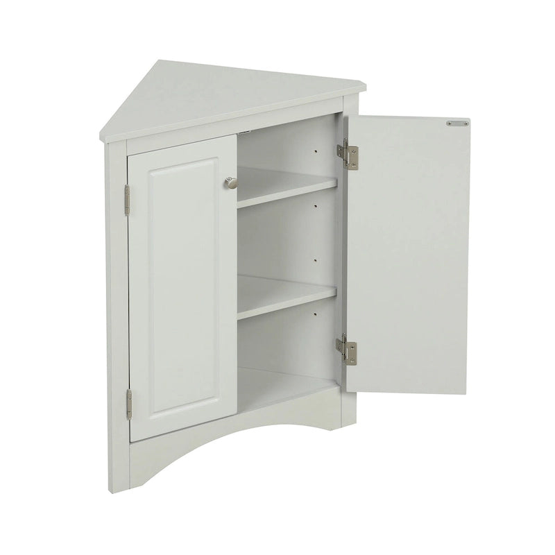 Badezimmerschrank mit verstellbaren Einlegeböden, freistehend – 43,7L x 43,7B x 80H cm