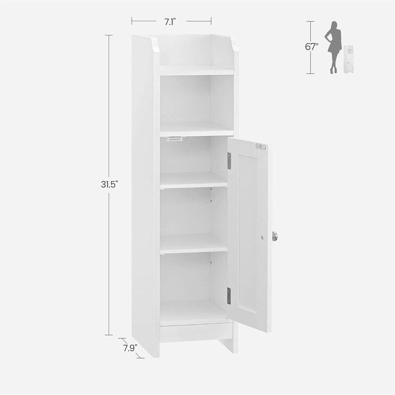 Kleiner Badezimmer-Eckschrank