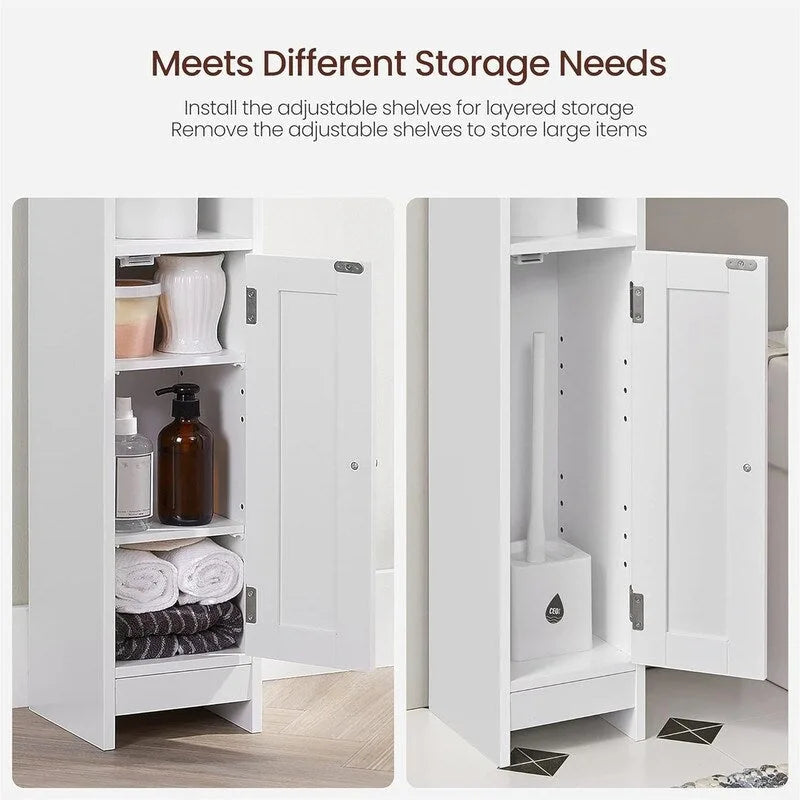 Kleiner Badezimmer-Eckschrank
