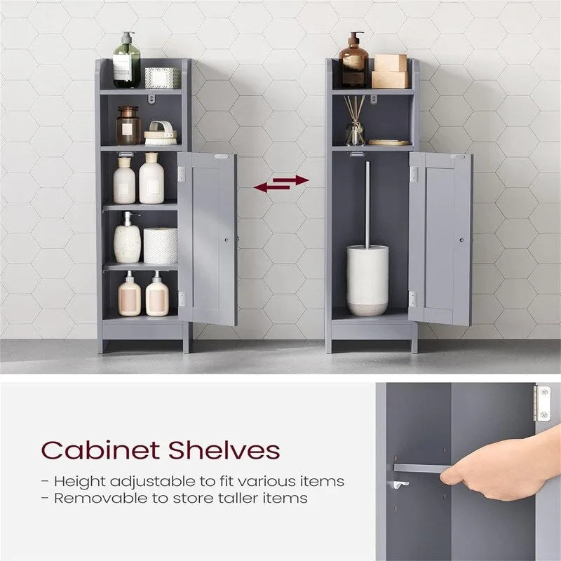 Kleiner Badezimmer-Eckschrank