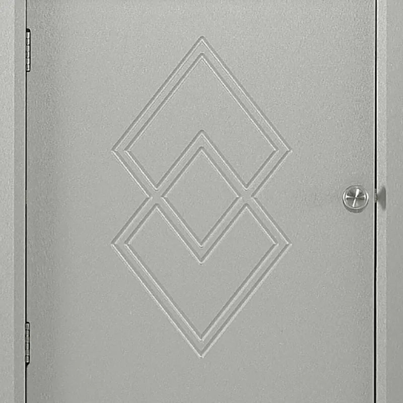 Moderner Bad Hochschrank aus Holz mit Metallelementen