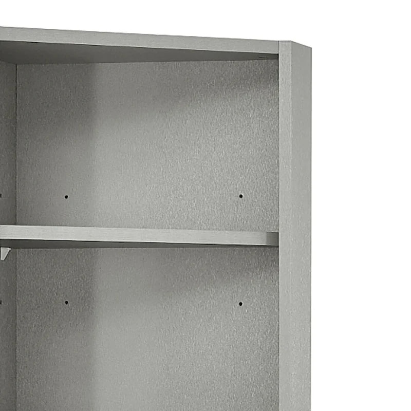 Moderner Bad Hochschrank aus Holz mit Metallelementen
