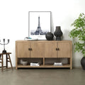 Ca. 170 cm langes Sideboard mit vier Türen und Einlegeboden in naturbelassener Used-Optik